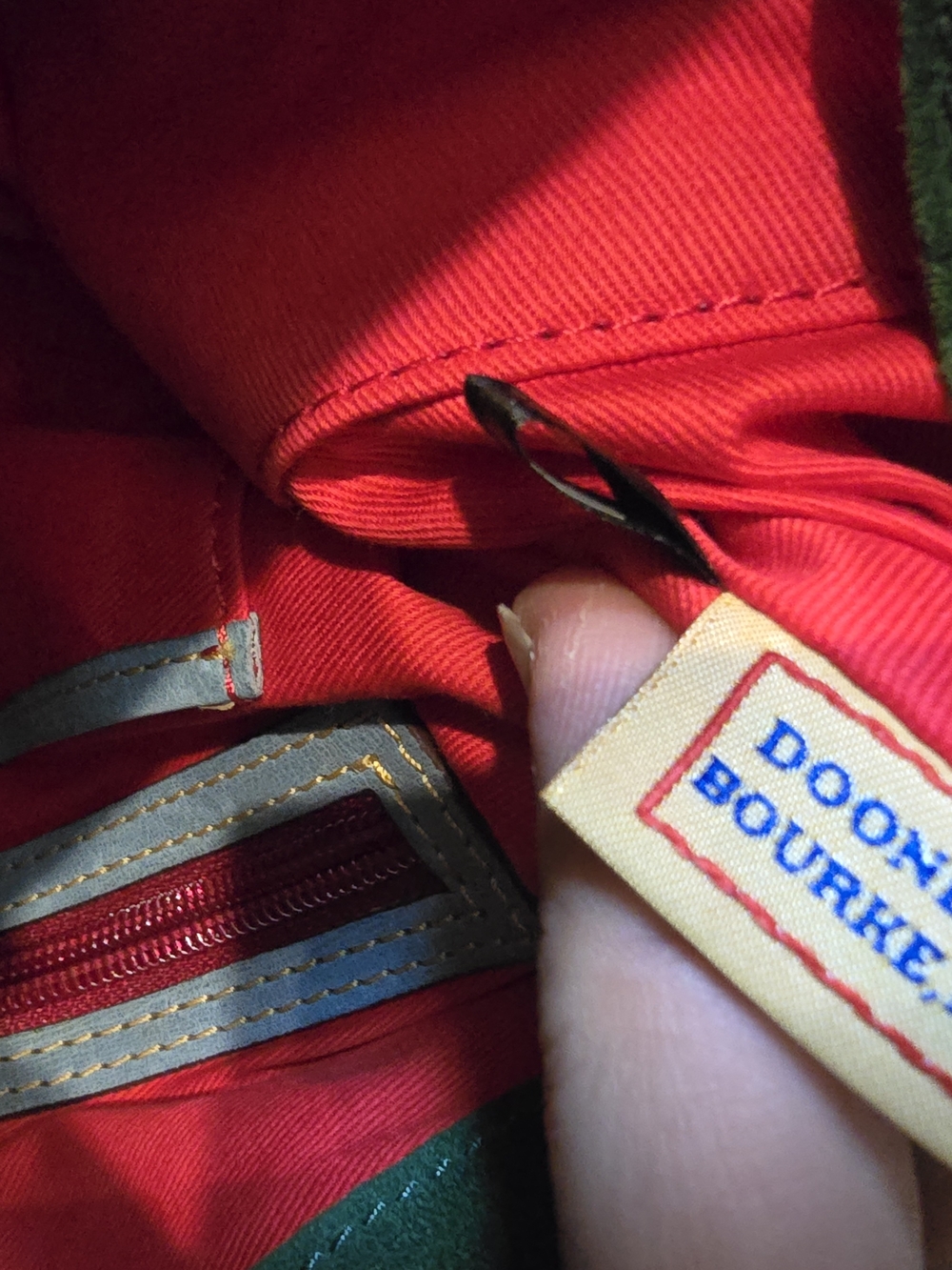 Dooney & Bourke Florentine Vachetta Leather Satchel With Tassel And Buckle - Picture 6 of 13